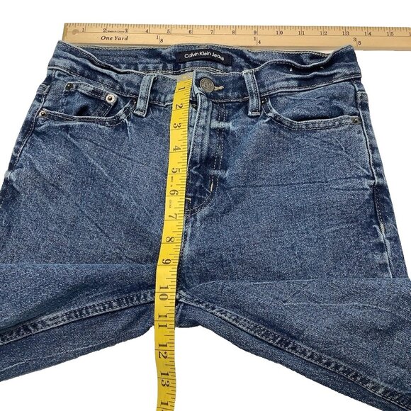 Calvin Klein High Rise Straight Denim Jeans Medium Wash Women’s Size 27 - Picture 7 of 9